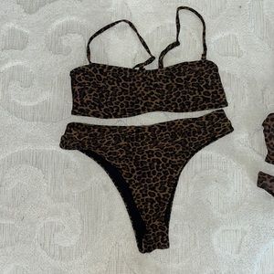 High rise bikini set
